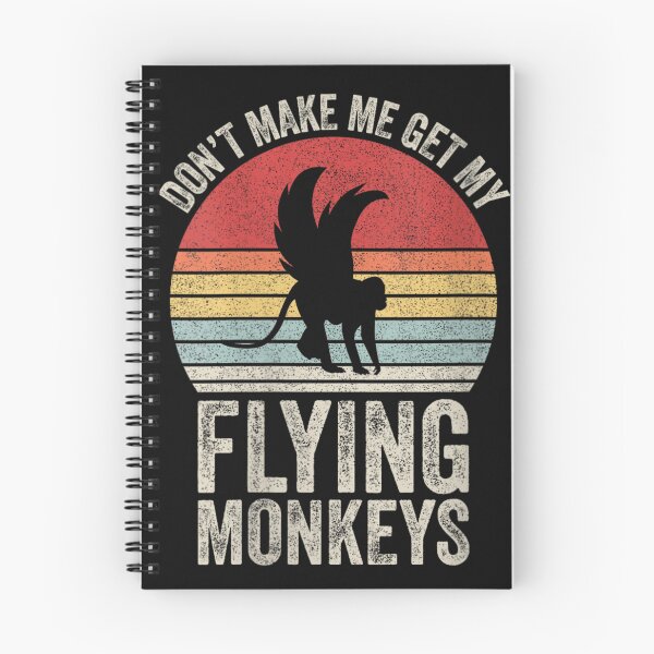 Item preview, Dont Make Me Get My Flying Monkeys Retro Sunset Distressed Graphic designed and sold by ShavonRistorin.