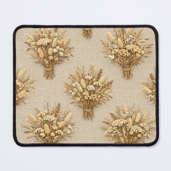 Item preview, Dried Beige Meadow Flower Bouquet Pattern designed and sold by Owcomm.