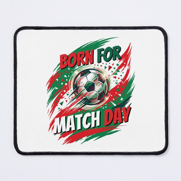 Item preview, Born For Match Day - Football Soccer Graphic designed and sold by Majnon8bp.