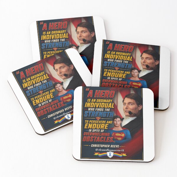 Item preview, A Hero is an Ordinary Individual- Christopher Reeve Quote  designed and sold by CIW78.