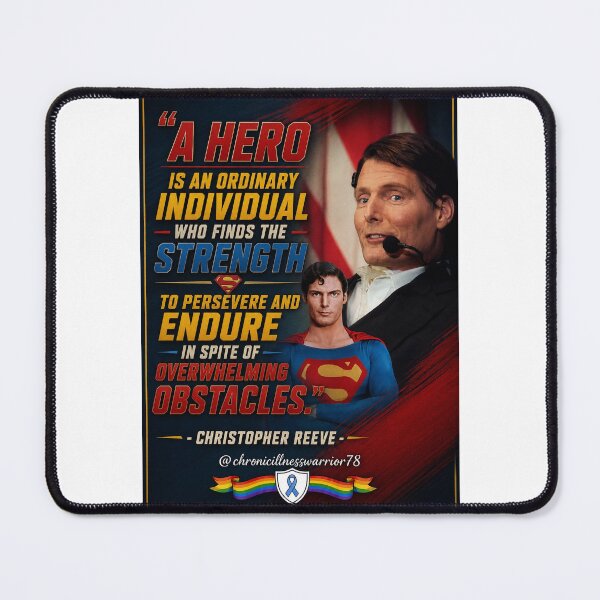 Item preview, A Hero is an Ordinary Individual- Christopher Reeve Quote  designed and sold by CIW78.