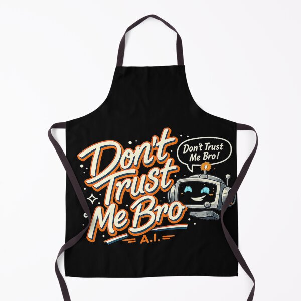 Item preview, Dont Trust Me Bro Funny AI Robot Cartoon Tech Humour Design designed and sold by ShavonRistorin.