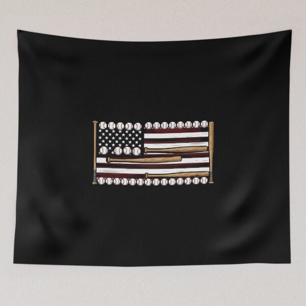 Item preview, American Flag Baseball Player Fan Patriot designed and sold by PopStars1993.
