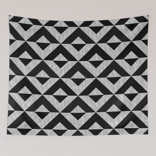 Item preview, Geometric Black and White Diamond Shapes Pattern designed and sold by mirimo.