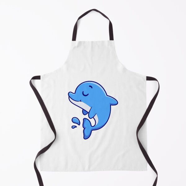 Item preview, Cute Kawaii Jumping Dolphin Minimalist Illustration designed and sold by debbiebento.
