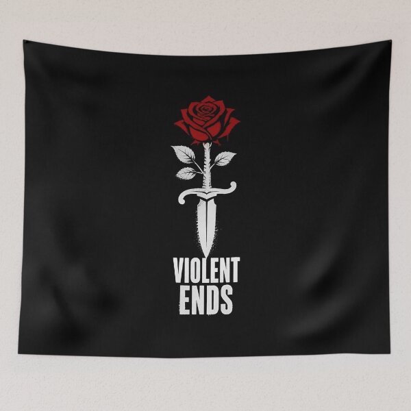 Item preview, Romeo and Juliet Violent Ends Shakespeare Literary Rose Dagger Art designed and sold by Fenay Designs.