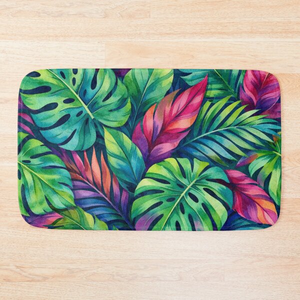 Item preview, Vibrant Tropical Leaf Pattern designed and sold by Owcomm.
