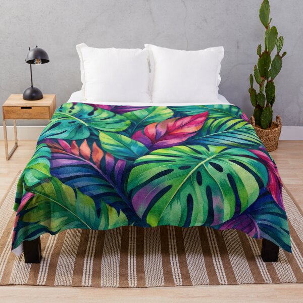 Item preview, Vibrant Tropical Leaf Pattern designed and sold by Owcomm.