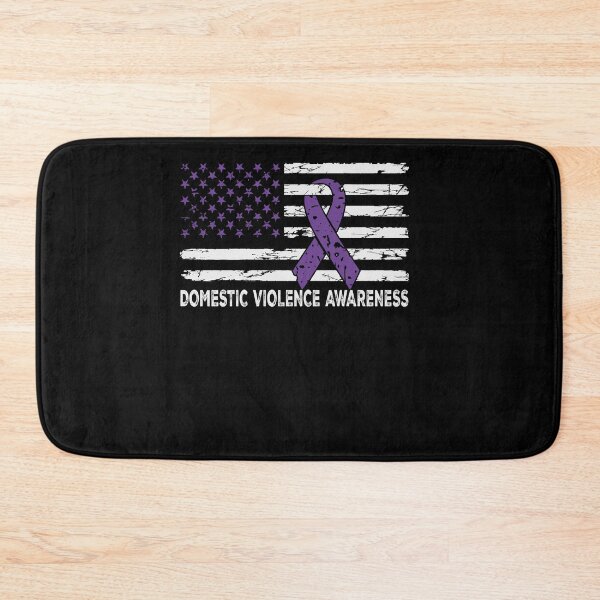 Item preview, Domestic Violence Awareness Purple Ribbon American Flag designed and sold by SiarheiYur.