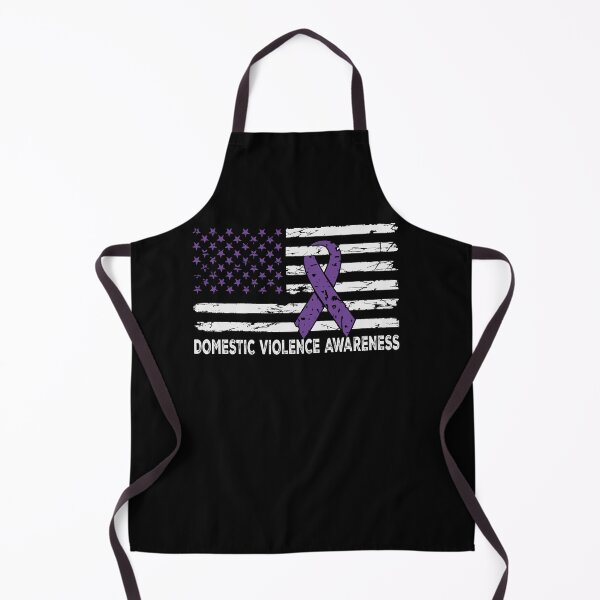 Item preview, Domestic Violence Awareness Purple Ribbon American Flag designed and sold by SiarheiYur.