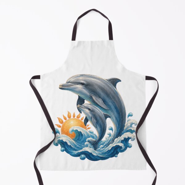 Item preview, Mother And Baby Dolphin Sunrise designed and sold by Passionread.