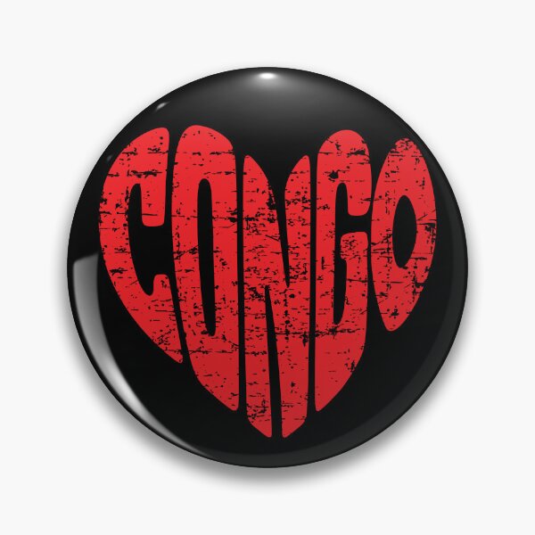 Item preview, CONGO Heart Distressed Vintage Typography Design – Patriotic CONGO Love Graphic designed and sold by Yodypee.