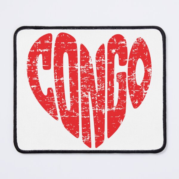 Item preview, CONGO Heart Distressed Vintage Typography Design – Patriotic CONGO Love Graphic designed and sold by Yodypee.