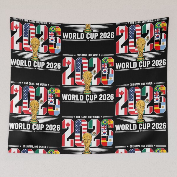 Item preview, World Cup 2026 One Game One World Soccer Design designed and sold by issan-exe.