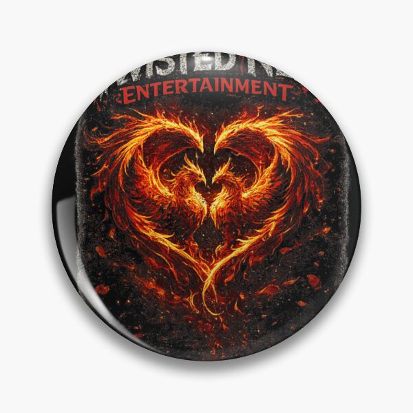 Item preview, Fantasy Mythical Twin Fire Phoenix Birds Forming A Flaming Love Heart Shape designed and sold by TrevorCantela.