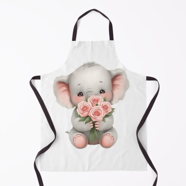Item preview, A Sweet Charming Baby Elephant - Romantic Pastel Pink designed and sold by DigitfanStudio.