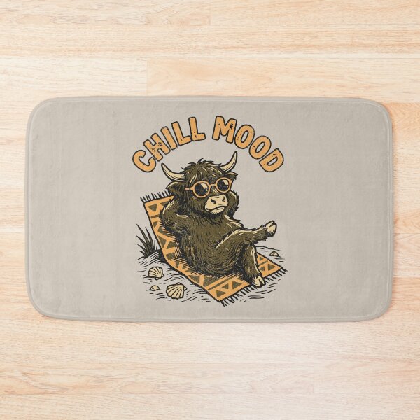 Item preview, Chill Highland Cow On Sunny Beach designed and sold by AwesomeBeyondLimits.