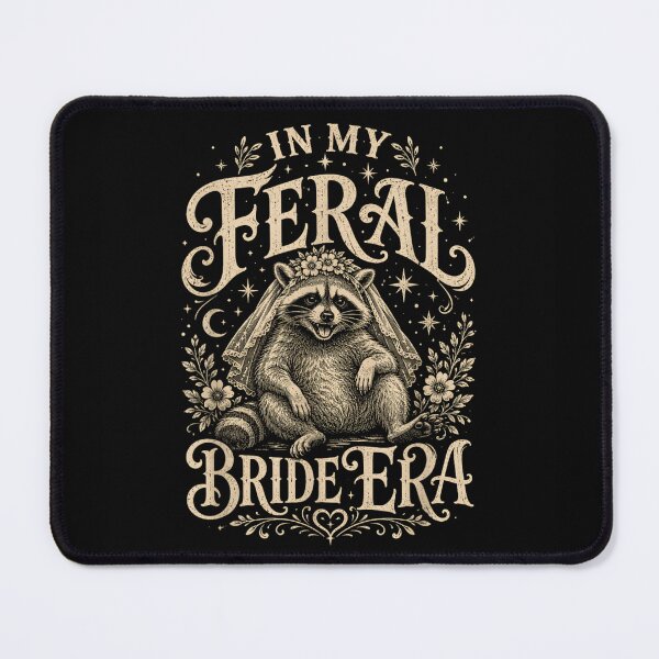 Item preview, In My Feral Bride Era Vintage Funny Raccoon Wearing Wedding Veil designed and sold by TrevorCantela.
