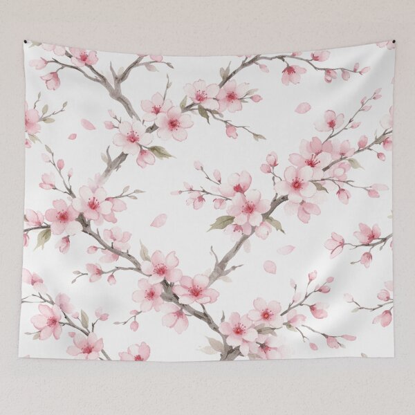 Item preview, Delicate Cherry Blossom Watercolor Pattern designed and sold by Owcomm.