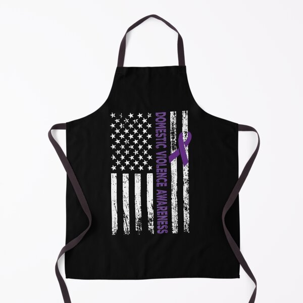 Item preview, Domestic Violence Awareness Purple Ribbon American Flag designed and sold by SiarheiYur.