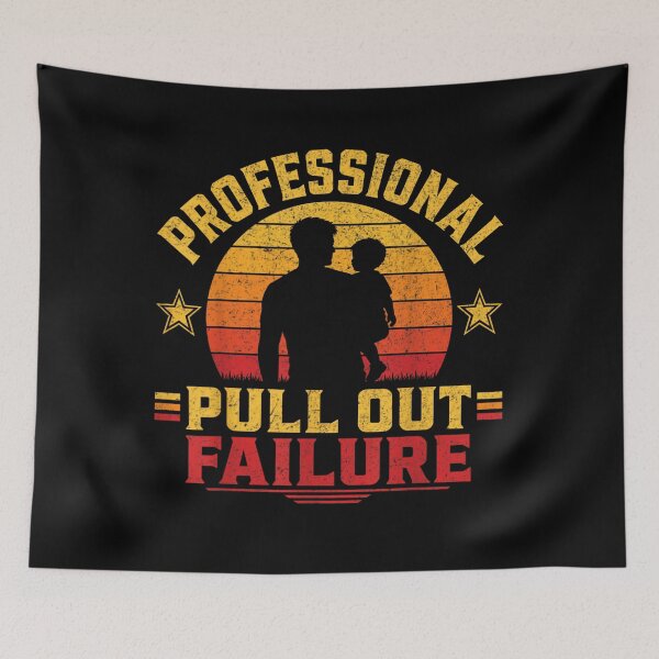 Item preview, Retro Sunset Silhouette Silhouette Father Carrying Child Professional Pull Out Failure Humor designed and sold by TrevorCantela.