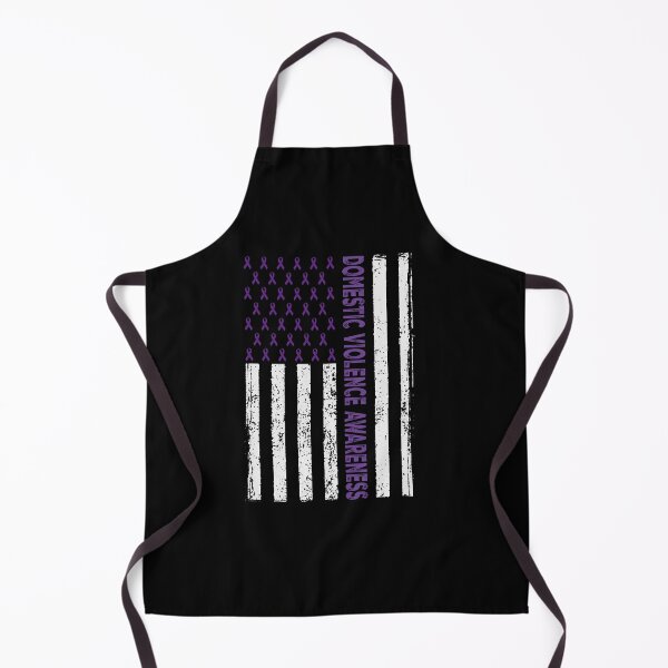 Item preview, Domestic Violence Awareness Purple Ribbon American Flag designed and sold by SiarheiYur.