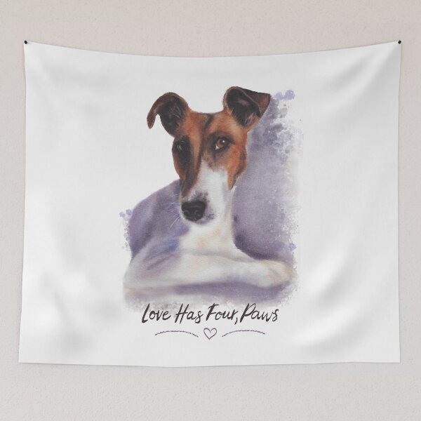 Item preview, Love Has Four Paws Dog Lover Gift Cute Watercolor Pet Art designed and sold by olenapetol.