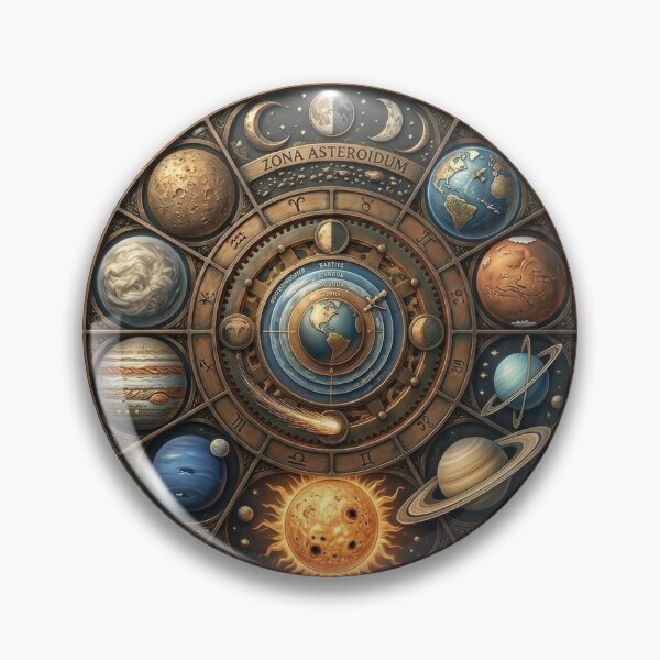 Item preview, Vintage Celestial Orrery - Antique Solar System Map Art designed and sold by PhotoWoman.