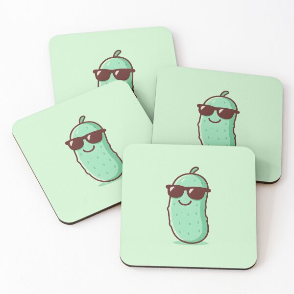 Item preview, Cool Pickle with Sunglasses – Funny Cute Pickle Cartoon designed and sold by Basma Designs | Funny Shirts, Stickers & Mugs.