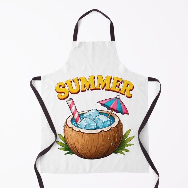 Item preview, Summer Coconut Drink — Tropical Vibes T-Shirt Gift for Beach Lovers designed and sold by Inka Moon Design.