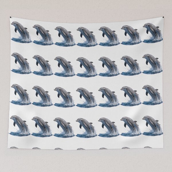 Item preview, Mother And Baby Dolphins Jumping designed and sold by Passionread.