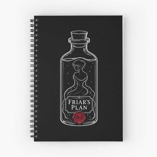 Item preview, Romeo and Juliet Friars Plan Potion Bottle Line Art designed and sold by Fenay Designs.