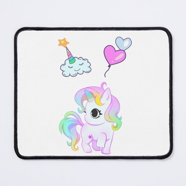 Item preview, Cute Pastel Unicorn with Hearts & Magic designed and sold by Emianartstudio.