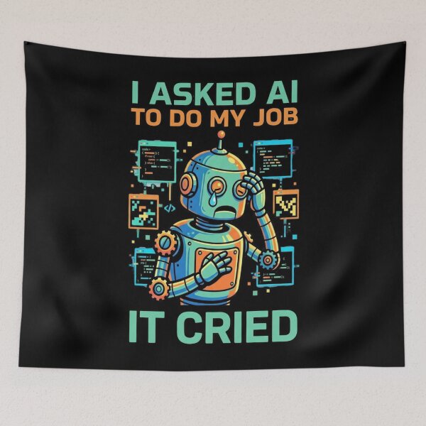 Item preview, AI Job Takeover Sarcastic Humor designed and sold by SpeakingPrint2.