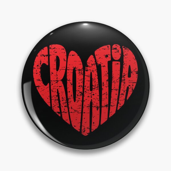 Item preview, Croatia Heart Distressed Vintage Typography Design – Patriotic Croatia Love Graphic designed and sold by Yodypee.