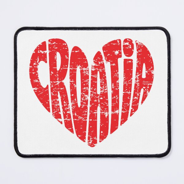 Item preview, Croatia Heart Distressed Vintage Typography Design – Patriotic Croatia Love Graphic designed and sold by Yodypee.