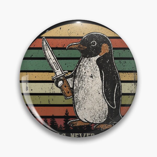 Item preview, Funny Vintage Sunset Penguin Holding Knife Flight Was Never An Option designed and sold by CiranoSkasnot.
