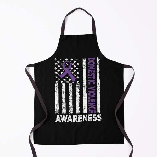 Item preview, Domestic Violence Awareness Purple Ribbon American Flag designed and sold by SiarheiYur.