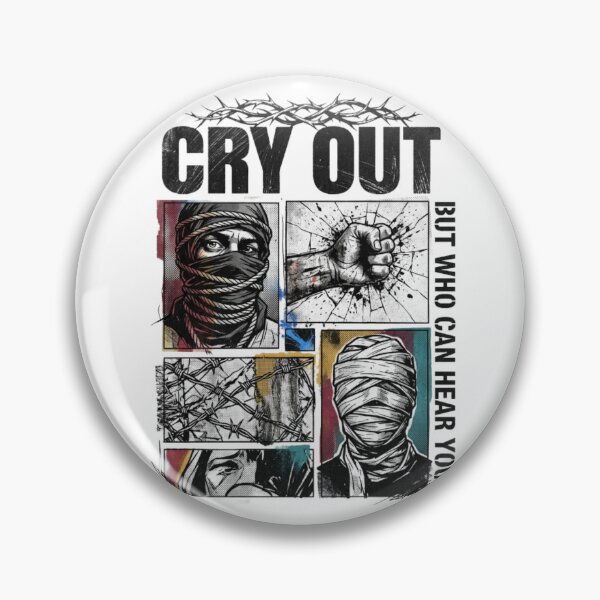 Item preview, Cry Out Collage – Distressed Symbolic Graphic Tee designed and sold by Artify24.
