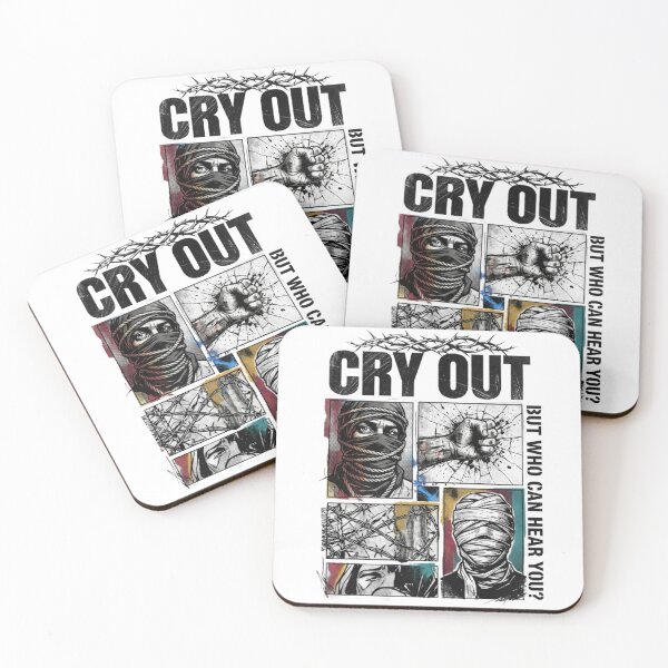 Item preview, Cry Out Collage – Distressed Symbolic Graphic Tee designed and sold by Artify24.