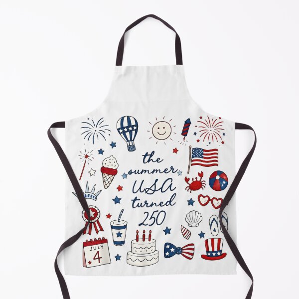 Item preview, Cute Summer 4th Of July Doodles The Summer USA Turned 250 designed and sold by CiranoSkasnot.