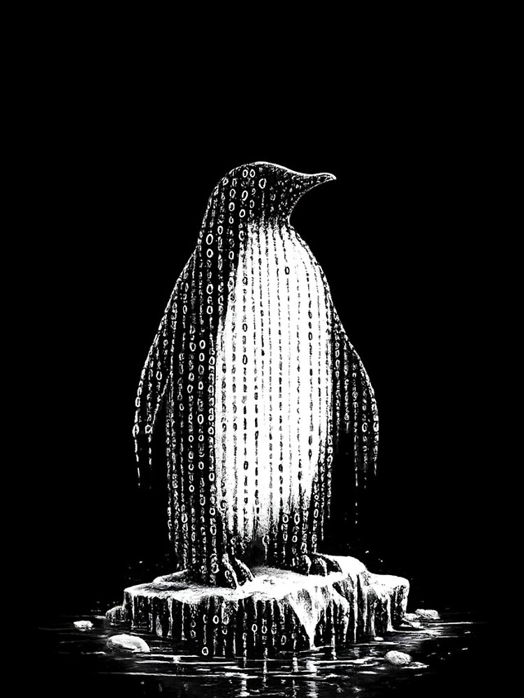 Thumbnail 5 of 5, iPhone Case, Penguin on Ice project binary designed and sold by KICOR.