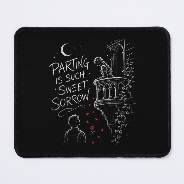 Item preview, Romeo and Juliet Parting Is Such Sweet Sorrow Balcony Sketch Art designed and sold by Fenay Designs.
