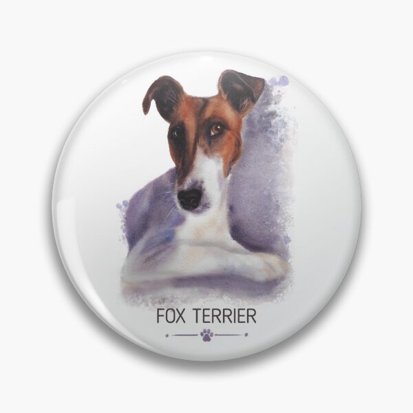 Item preview, Fox Terrier Dog Lover Gift Watercolor Breed Illustration designed and sold by olenapetol.