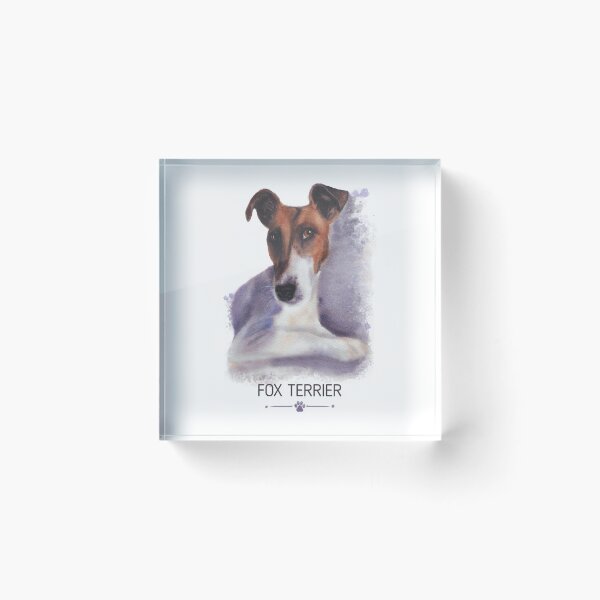 Item preview, Fox Terrier Dog Lover Gift Watercolor Breed Illustration designed and sold by olenapetol.