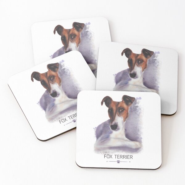 Item preview, Fox Terrier Dog Lover Gift Watercolor Breed Illustration designed and sold by olenapetol.