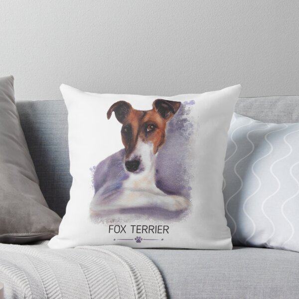 Item preview, Fox Terrier Dog Lover Gift Watercolor Breed Illustration designed and sold by olenapetol.