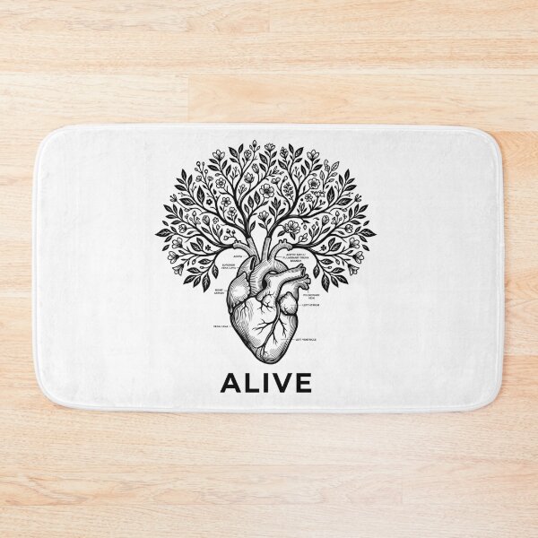 Item preview, Anatomical Heart Blooming Tree Premium Medical Blueprint Sticker designed and sold by Mr-wow.