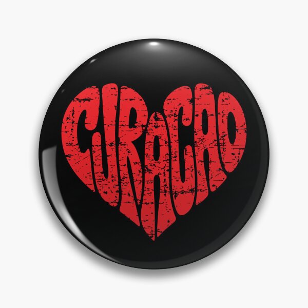 Item preview, CURACAO Heart Distressed Vintage Typography Design – Patriotic CURACAO Love Graphic designed and sold by Yodypee.