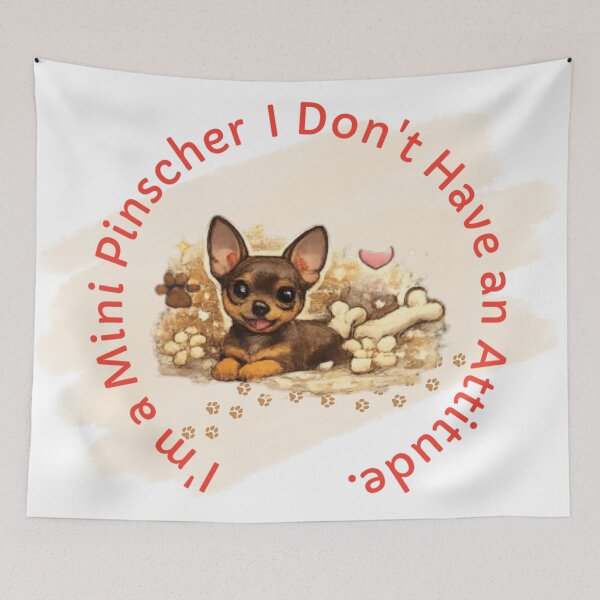 Item preview, Funny Mini Pinscher Quote Design for Dog Moms and Dog Dads designed and sold by pawfectdesign18.